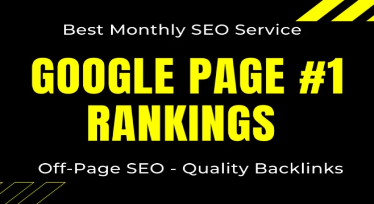 I will provide monthly SEO service for 1st page google rankings